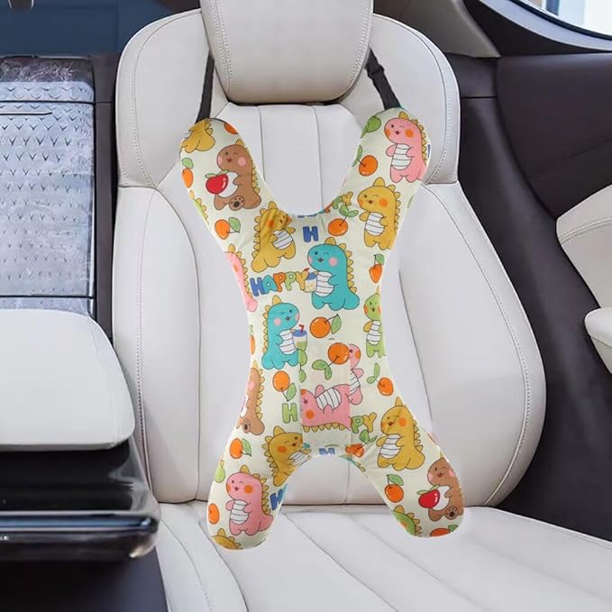 X-Shape Car Seat Pillow for Kids and Adults Universal Car Sleeping Head Support Aircraft Travel Pillows Travel Neck Rest Car Seat Pillow Neck Support Pillow for Carseat Long-Distance Sleeping