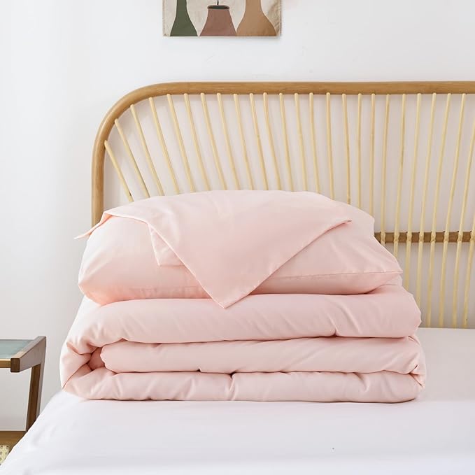 ROSGONIA King Size Comforter Set Blush, 3pcs (1 Boho Grey Comforter & 2 Pillowcases) All Season Bedding Soft Lightweight Bedspread Blanket Quilt