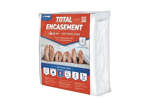 Lock-Up King Standard Mattress Encasement – Waterproof, Bed Bug & Dust Mite Proof Protector – Durable and Easy to Install Mattress Cover