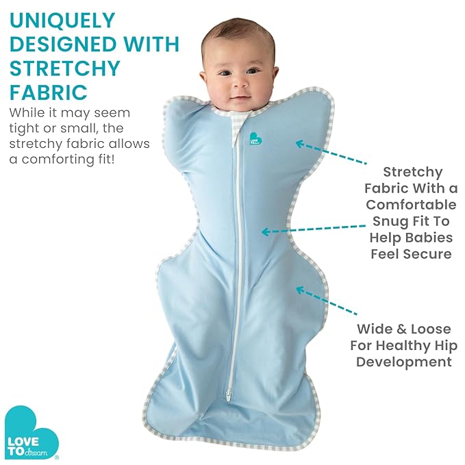 Love to Dream Swaddle UP Extra Warm 3.5 TOG, Olive, Medium, 13-19 lbs, Dramatically Better Sleep, Allow Baby to Sleep in Preferred Arms Up Position for Self-Soothing, Snug Fit Calms Startle Reflex