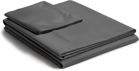 NEST and NOOKS 100% Cotton Duvet Cover | 400 Thread Count Sateen | Soft, Silky & Breathable Twin XL Bedding for Dorms, Hotel-Quality All-Season Comfort | Fits 39" x 80" x 13" Mattress | Charcoal