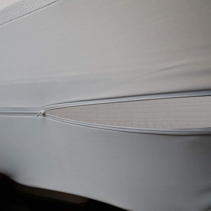 Zippered Twin XL Mattress Protector for College Extra Long Twin Bed Fits 9-12 in Deep Pocket Waterproof 6 Sided Complete Mattress Encasement Cover
