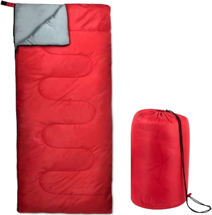 Bulk 10 Pack Envelope Sleeping Bags, 4 Seasons Warm or Cold Lightweight Indoor Outdoor Sleeping Bags for Adults, Backpacking, Camping