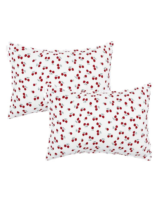 ALVABABY Toddler Pillowcases 2 Pack Muslin Cotton Kids Pillow Cover Fit 13"x 18" or 12"x16" Envelope for Girl Boy Sleepy Travel 2TPM01A