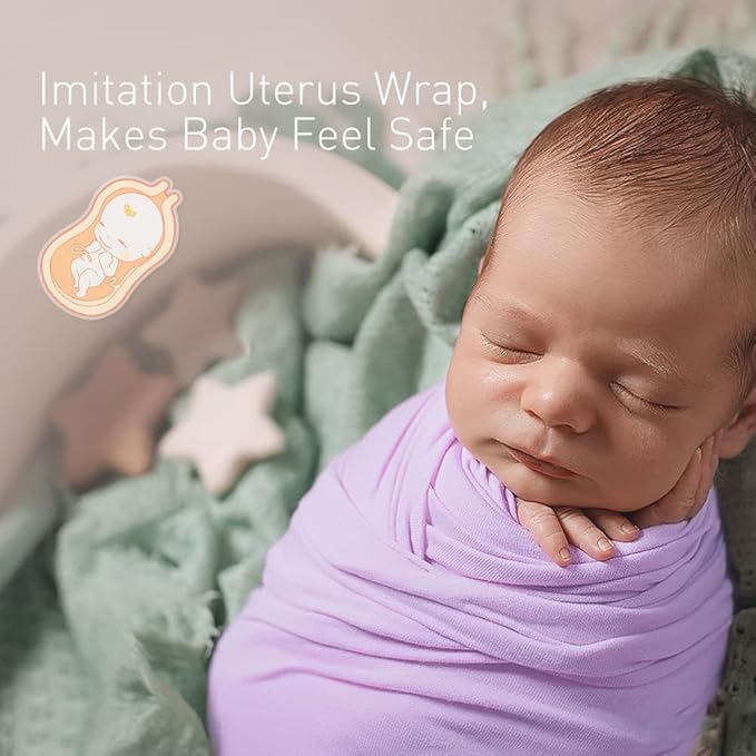 Premium Soft Muslin Cotton Newborn Baby Swaddle Blanket Unisex Swaddle Wrap Silky Swaddle Blankets Neutral Receiving Blanket for Newborn Boys and Girls Large 47 x 47 inches(120x120cm) (Lightpurple)