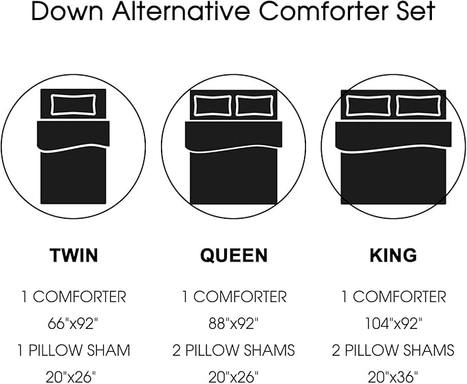 Basic Beyond King Size Comforter Set - Printed Geometry Pattern Comforter Set King Size,Lightweight Down Alternative Bed Comforter King Set(Geometry,King)