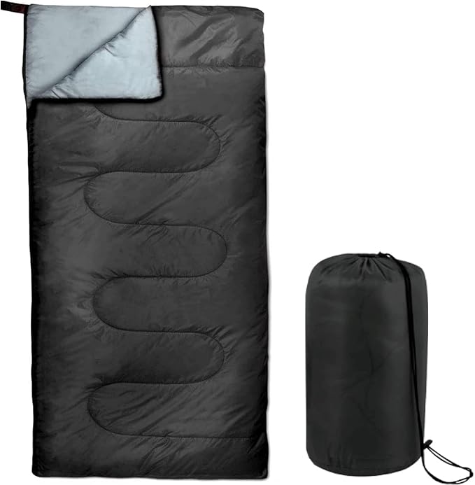 Bulk 10 Pack Envelope Sleeping Bags, 4 Seasons Warm or Cold Lightweight Indoor Outdoor Sleeping Bags for Adults, Backpacking, Camping