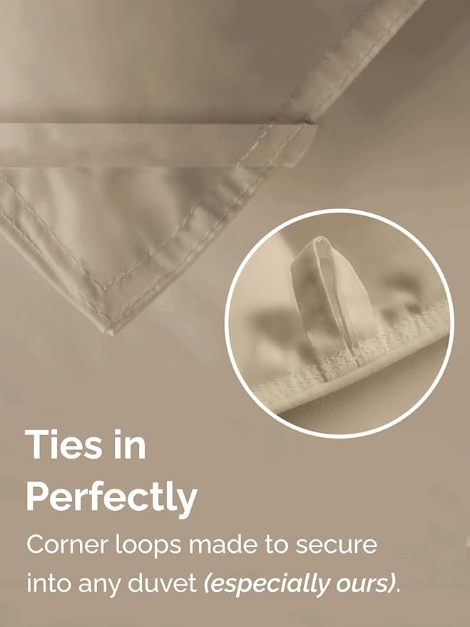 Queen Size, Cream Alternative Down Comforter - Warm, Lightweight & Breathable Hotel Quality Bedding Set for Men, Women, Kids & Teens - All Season Oversized Cooling Microfiber Duvet Insert Comforter