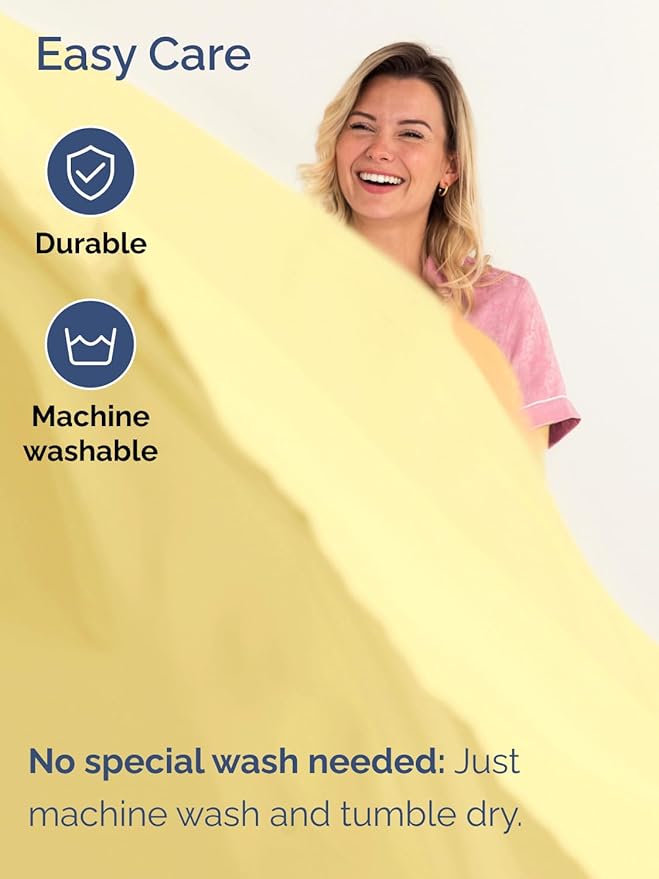 Extra Deep Full Sheet Set - 6 Piece Breathable and Cooling Sheets - Hotel Luxury Bedding for Women, Men, Kids & Teens - Easy & Secure Fit - Soft, Wrinkle Free and Comfy - Extra Deep Pockets - Yellow