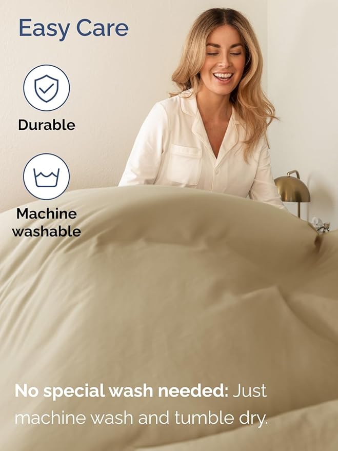 Extra Deep King Sheet Set - 6 Piece Breathable and Cooling Sheets - Hotel Luxury Bedding for Women, Men, Kids & Teens - Easy & Secure Fit - Soft, Wrinkle Free and Comfy - Extra Deep Pockets - Beige