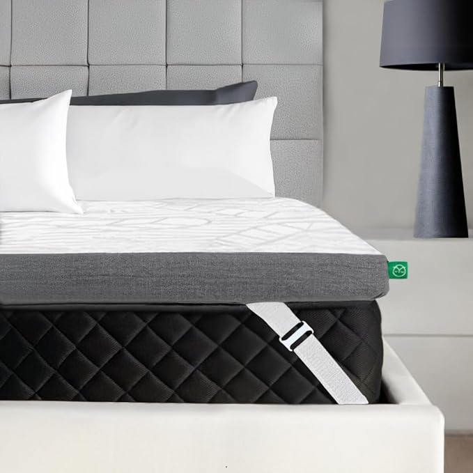 Sleepyhead Queen 3 Inch Premium Gel Mattress Topper – Cooling Gel Memory Foam Bed Topper – Pressure Relief, Washable Cover, CertiPUR-US Certified, Soft Mattress Pad (Queen 3")