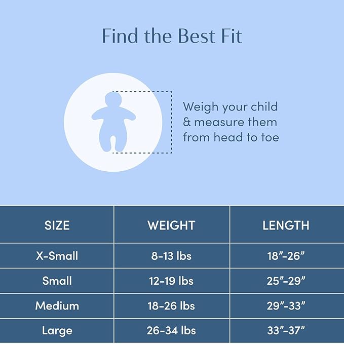 SleepingBaby Zipadee-Zip Transition Swaddle - Cozy Fleece Wearable Blanket with Two-Way Zipper for Baby Sleep - Fleece Basil, X-Small (3-6 Month)