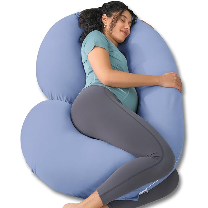INSEN Cooling Pregnancy Pillow, Maternity Pillow for Pregnant Women(Cooling Blue)