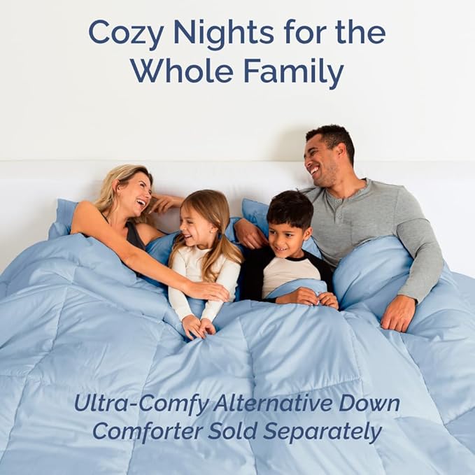 Full XL Size 4 Piece Sheet Set - Comfy Breathable & Cooling Bed Sheets Set - Hotel Luxury Bedding for Women, Men, Kids, Teens, Boys & Girls - Deep Pockets, Soft, Wrinkle Free - Oeko-Tex - Light Blue