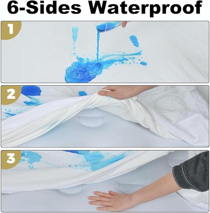 MATTSHIELD New Ultimate 3-Piece Kit - Bed Bug-Proof Mattress Cover Twin Size 100% Cotton Top + 2 Pillow Protectors with Zipper - 6 Sided Waterproof Encasement, Total Defense Kit