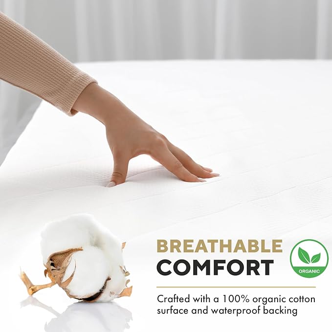 MATTSHIELD Ultimate Sensitive Skin 3-Piece Kit – Twin XL Size Bed Bug Mattress Protector + 2 Zippered Pillow Covers – Organic Cotton Terry Top – Waterproof 6-Sided Encasement, Soft & Breathable