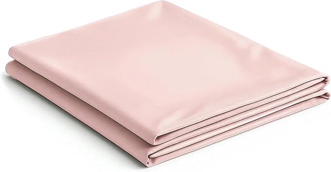 NEST and NOOKS 100% Cotton Flat Sheet | 400 Thread Count | Soft & Durable Dorm Bedding, Breathable All-Season Comfort, Twin XL Size for College Dorm Beds | Fits 39" x 80" x 13" Mattress | Blush Rose
