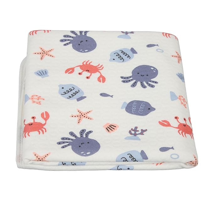 Respicefinem Baby Waterproofs Bed Pad Washable Mattress Pad Mat Baby Wateproofs Bed Mat Protector for Kids Toddler Reusable Underpads Bed Wetting Incontinence Cover (Submarine Model)
