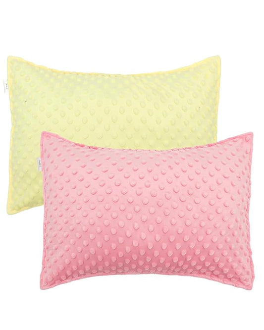 ALVABABY Toddler Pillowcase Kids Pillow Cover Bean Velvet Soft Warm 2 Pack Fit 13"x 18" or 12"x16" Envelope for Girl Boy Sleepy Travel 2TPD03A