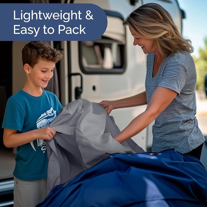 Short Queen Size 4 Piece Sheet Set - RV Short Queen, Soft, Breathable & Cooling Bed Sheets Set w/ Deep Pockets - Hotel Luxury Bedding for Women, Men, Kids, Teens, Boys & Girls - Oeko-Tex - Steel Blue