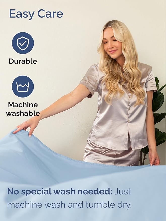 Extra Deep King Sheet Set - 6 Piece Breathable and Cooling Sheets - Hotel Luxury Bedding for Women, Men, Kids & Teens - Easy & Secure Fit - Soft, Wrinkle Free and Comfy - Extra Deep Pockets - Sky Blue