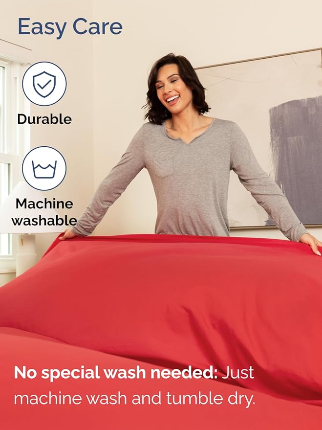 Extra Deep Queen Sheet Set - 6 Piece Breathable and Cooling Sheets - Hotel Luxury Bedding for Women, Men, Kids & Teens - Easy & Secure Fit - Soft, Wrinkle Free and Comfy w/ Extra Deep Pockets - Red