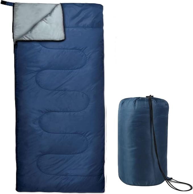 Bulk 10 Pack Envelope Sleeping Bags, 4 Seasons Warm or Cold Lightweight Indoor Outdoor Sleeping Bags for Adults, Backpacking, Camping