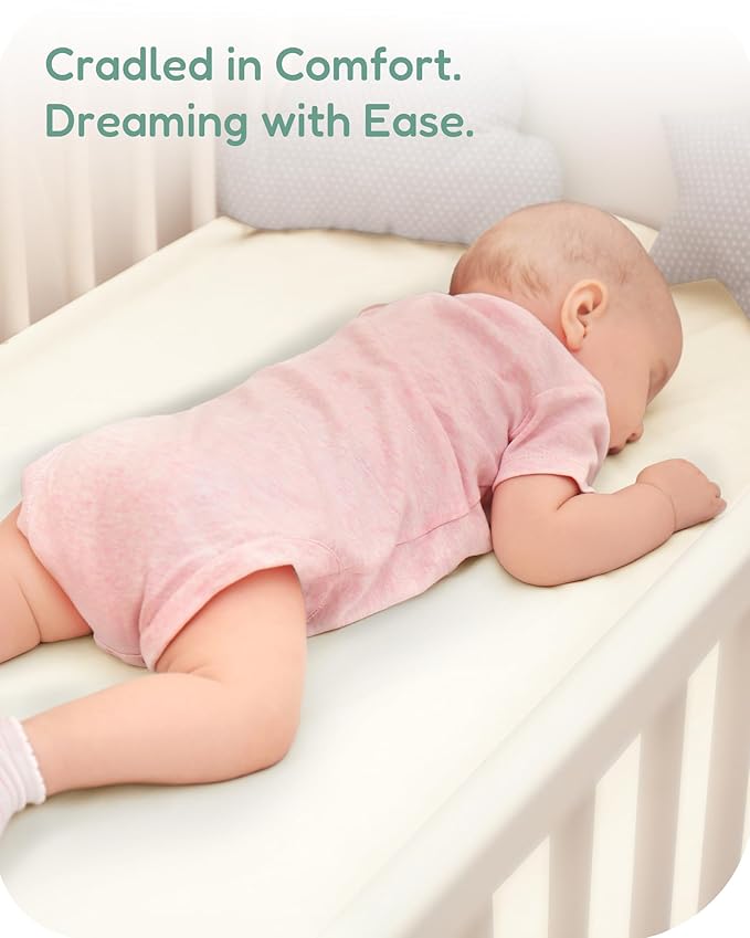 Crib Sheets 2 Pack, Fitted Crib Sheet for Standard Crib Mattress 28x52x9, Ultra Soft Jersey Knit, Breathable Stretchy Deep Pocket, Snug Fit Stays Put, Baby Crib Mattress Sheet