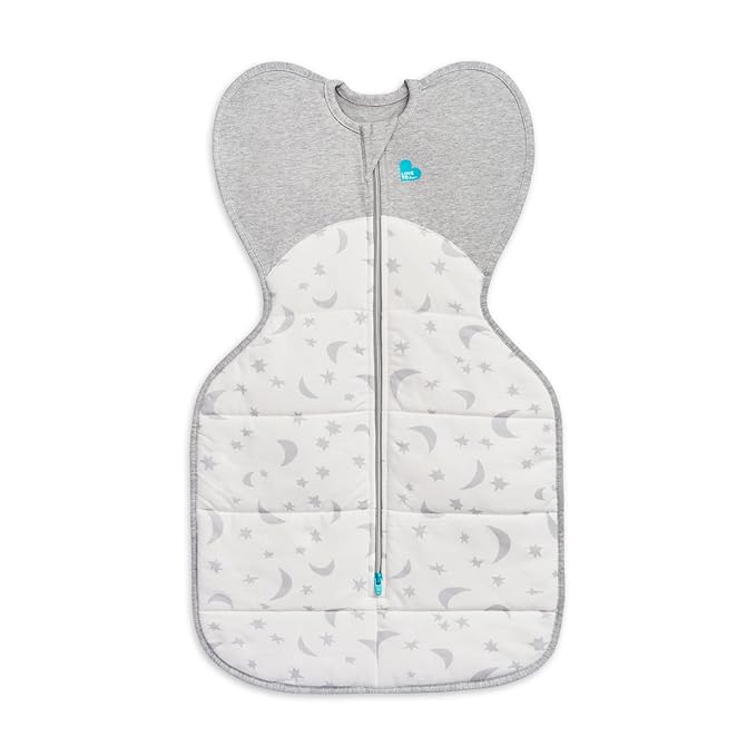 Love to Dream Swaddle UP Extra Warm 3.5 TOG, Dramatically Better Sleep, Allow Baby to Sleep in Preferred Arms Up Position for Self-Soothing, Snug Fit Calms Startle Reflex, White, Medium 13-19lbs