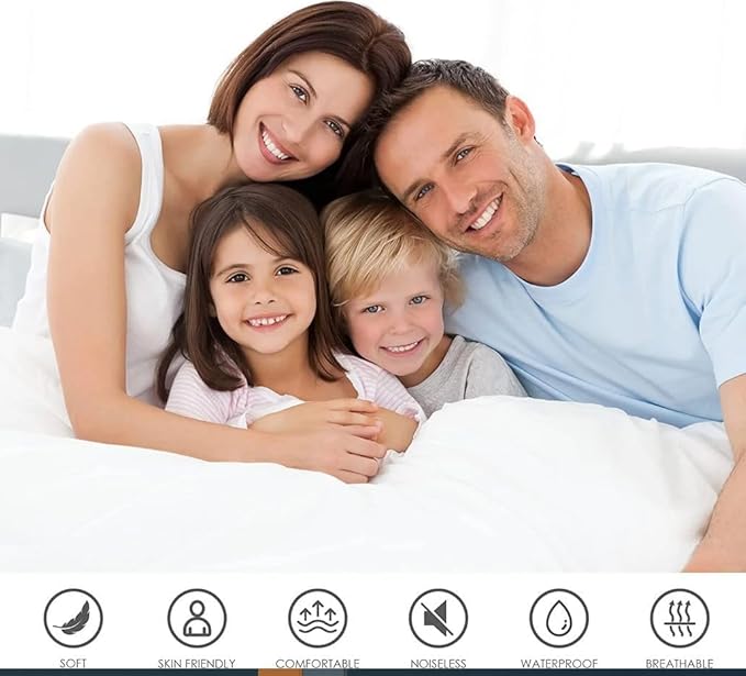 Utopia Bedding Zippered Mattress Encasement Full - 100% Waterproof and Bed Bug Proof Mattress Protector - Absorbent, Six-Sided Mattress Cover