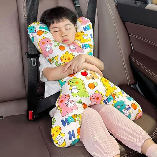 X-Shape Car Seat Pillow for Kids and Adults Universal Car Sleeping Head Support Aircraft Travel Pillows Travel Neck Rest Car Seat Pillow Neck Support Pillow for Carseat Long-Distance Sleeping