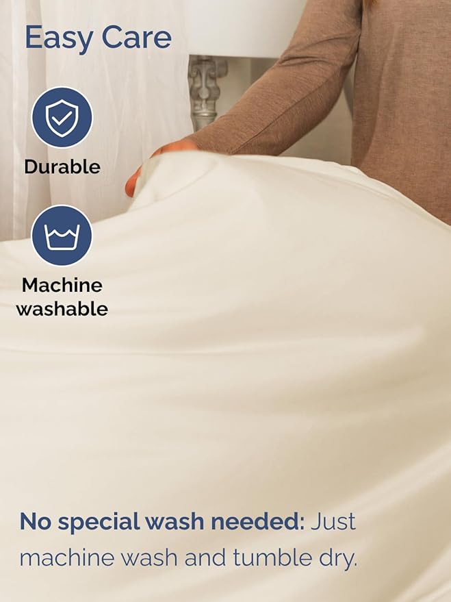 Extra Deep Twin Sheet Set - 4 Piece Breathable and Cooling Sheets - Hotel Luxury Bedding for Women, Men, Kids & Teens - Easy Secure Fit - Soft, Wrinkle Free and Comfy - Extra Deep Pockets - Off White