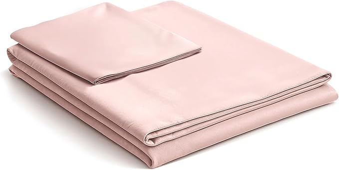 NEST and NOOKS 100% Cotton Duvet Cover | 400 Thread Count Sateen | Soft, Silky & Breathable Twin XL Bedding for Dorms, Hotel-Quality All-Season Comfort | Fits 39" x 80" x 13" Mattress | Blush Rose
