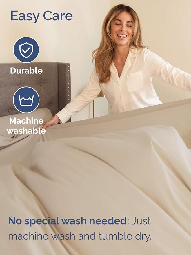 Extra Deep Cal King Sheet Set - 6 Piece Breathable and Cooling Sheets - Hotel Luxury Bedding for Women, Men, Kids & Teens - Easy Secure Fit - Soft, Wrinkle Free and Comfy - Extra Deep Pockets - Wheat