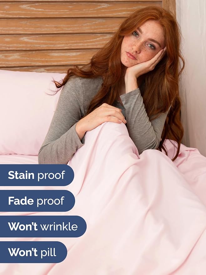Extra Deep Queen Sheet Set - 6 Piece Breathable and Cooling Sheets - Hotel Luxury Bedding for Women, Men, Kids & Teens - Easy & Secure Fit - Soft and Wrinkle Free - Extra Deep Pockets - Lavender Pink