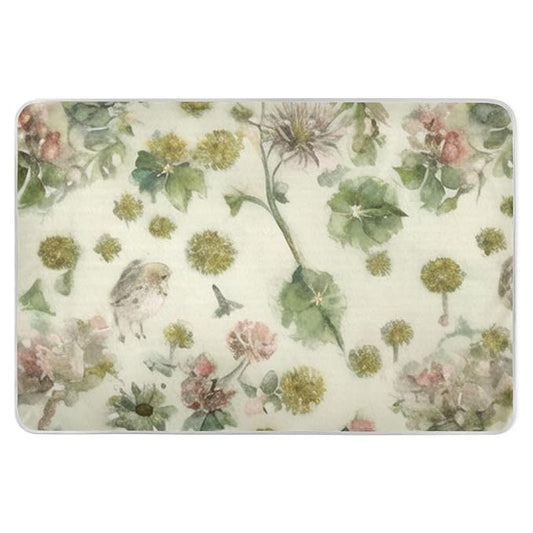Waterproof Bed Pad Reusable Changing Pad Toddler Mattress Protector Large Pee Pad Baby Diaper Pad Soft Washable Liner Beige Green Dandelion Bird