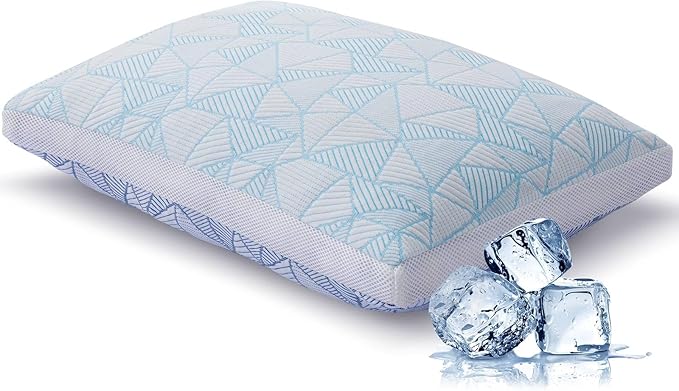 Shredded Memory Foam Cooling Soft Bamboo Viscose Pillow Adjustable Hypoallergenic Hotel Quality Pillow for Stomach, Back or Side Sleeper, Oeko-TEX Certified King Size