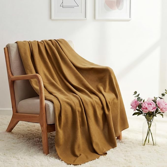 Kinlop 40 Packs Fleece Blanket Bulk 60 x 50 Inch Soft Lightweight Fleece Cozy Blanket Warm Throw Plush Pet Throw for Bed Couch Sofa Home Office Wedding Gifts Travel Camping(Multicolored,40 Packs)