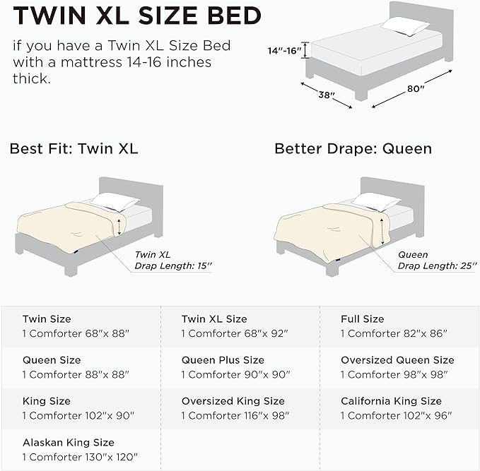 Bedsure Comforter Duvet Insert - Quilted Comforters Twin XL Size, All Season Duvet, GentleSoft Down Alternative Bedding, with 8 Tabs, Gifts for Women/Men, Pink, Twin XL 92 x 68 Inches