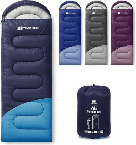 Sleeping Bags for Adults Warm Weather,Backpacking Compact Lightweight Camping Sleeping Bag with Compression Sack for Kids,Camping Essentials Gear for Hiking,Travel,Climb,Outdoor, Indoor