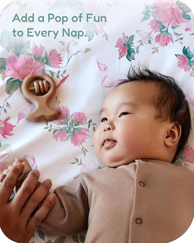 Pack and Play Sheets Fitted 2 Pack, 38x26 Graco Pack n Play Sheets for Playard & Travel Crib Mattress, Ultra Soft Jersey Knit, Breathable Stretchy Deep Pocket, Compatible with Mini Cribs