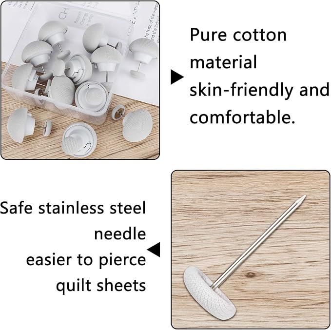 Potanro Duvet Clips 12 Pcs Duvet Pins Set Comforter Quilt Clips Duvet Clips for Comforter Grey Duvet Fasteners for Comforter Inside(Grey)