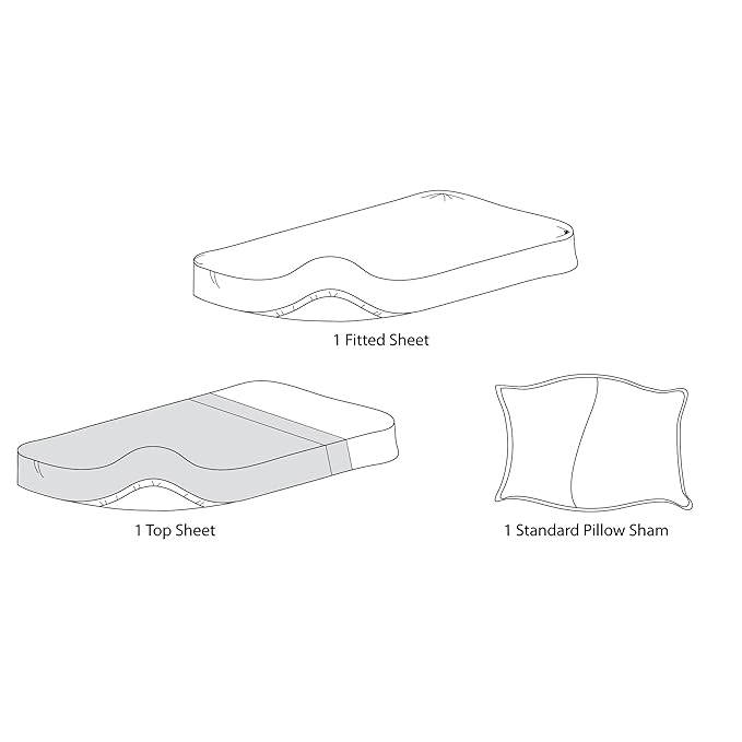 TL Care 100% Natural Cotton Jersey Knit 3-Piece Toddler Sheet Set, Pink, Soft Breathable, for Girls