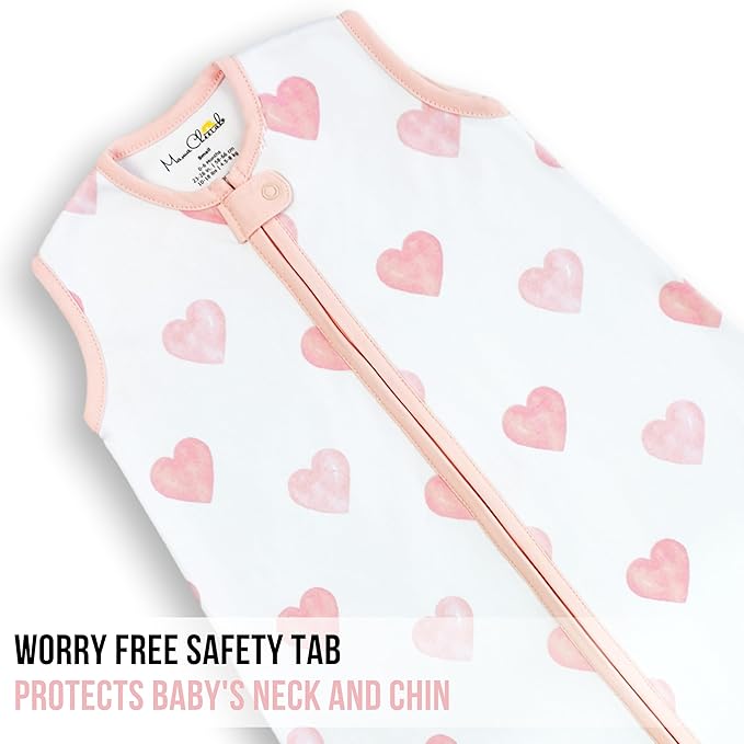 Mama Cheetah Baby Sleep Sack 0.5 TOG, Organic Cotton Baby Wearable Blanket with Two-Way Zipper, Swaddle Transition Baby Sleeping Bag for Newborn Infant Toddler Boy Girl, 0-6 Months
