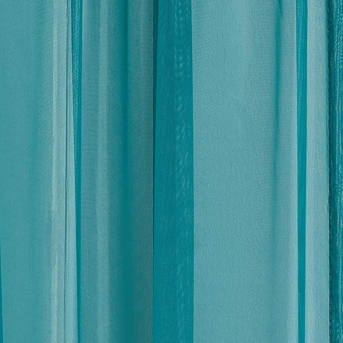 Warm Home Designs Teal Bed Canopy Curtains in 55 x 144 Inch Size. Our Twin Canopy Bed Curtains Work Great as Kids Canopy, Bed Scarf, Bed Curtain or to Enhance Bed Decor. BC Teal 144"