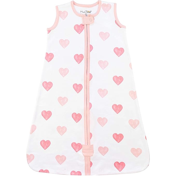 Baby Sleep Sack 1.0 TOG, Organic Cotton Baby Wearable Blanket with Two-Way Zipper, Swaddle Transition Baby Sleeping Bag, All-Season Sleep Sack for Newborn Infant Toddler Boy Girl, 6-12 Months, 1-Pack