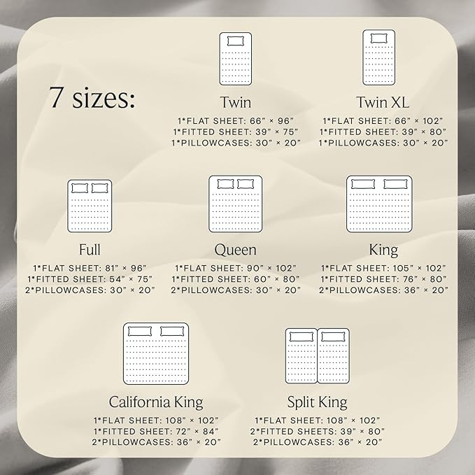 LuxClub 4 PC Queen Sheet Set, Breathable Luxury Bed Sheets, Deep Pockets 18" Wrinkle Free Cooling Sheets Machine Washable Hotel Bedding Silky Soft - Light Taupe Queen