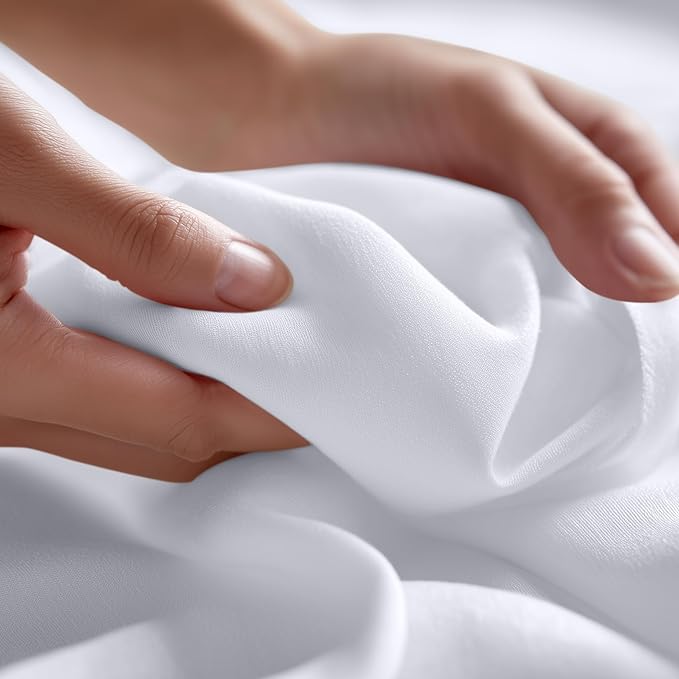 Utopia Bedding Flat Sheets - Pack of 6 - Soft Brushed Microfiber Fabric - Shrinkage & Fade Resistant Top Sheets - Easy Care (California King, White)