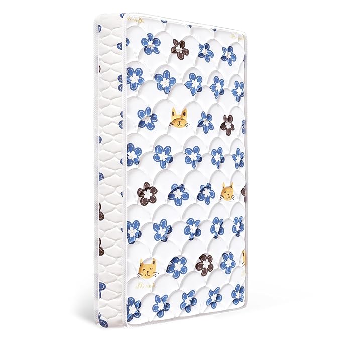 Crib and Toddler Mattress - 52" x 27.6" x 5" - Breathable Firm Premium Foam Standard Size for Baby Bed