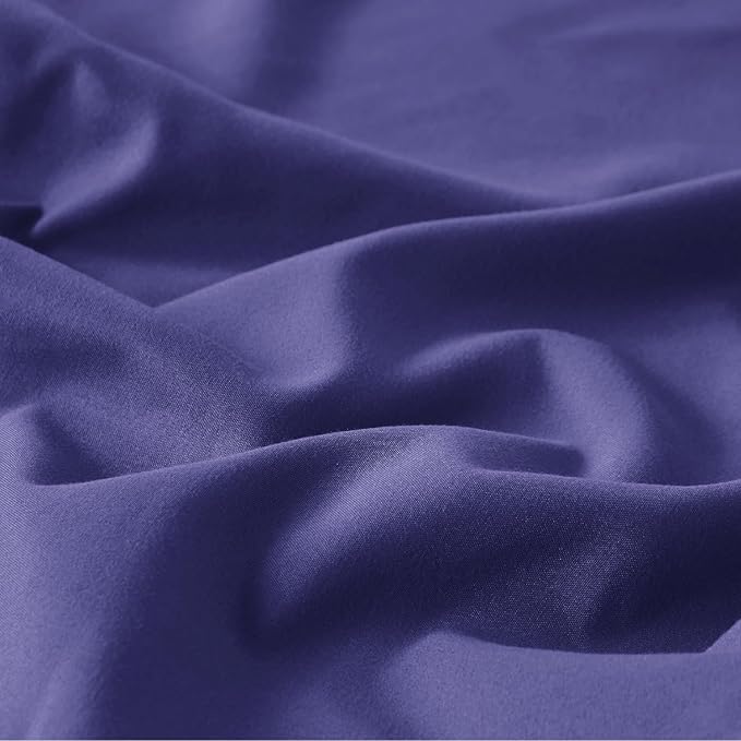 Bedsure Skipper Blue Oversized King Duvet Cover - 3 Pieces Prewashed Cotton-Like Polyester Extra Soft Bedding Set, Includes 1 Duvet Cover 120''x98'' with Zipper Closure & 2 Pillow Shams, No Comforter